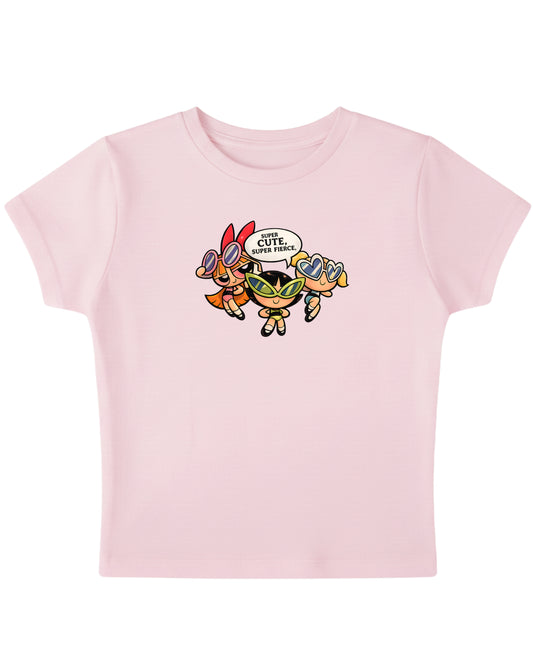 Baby Pink Baby Tee Front Design