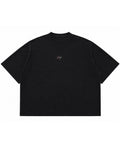 Graphite Boxy Slub tee Front Design