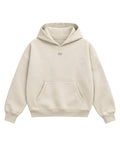Cream Boxy Hoodie Front Design