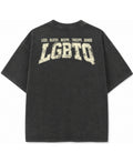 Vintage Fade Wash Oversized T-shirt Back Design